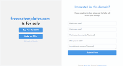 Desktop Screenshot of freecsstemplates.com
