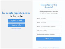 Tablet Screenshot of freecsstemplates.com